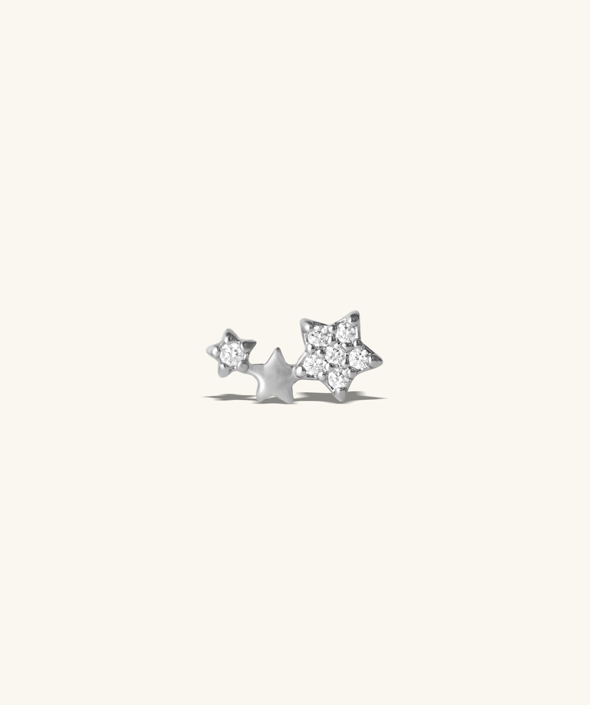 Stars Stud - Stainless Steel - Upper Lobe, Helix, Flat - Oumo Jewelry