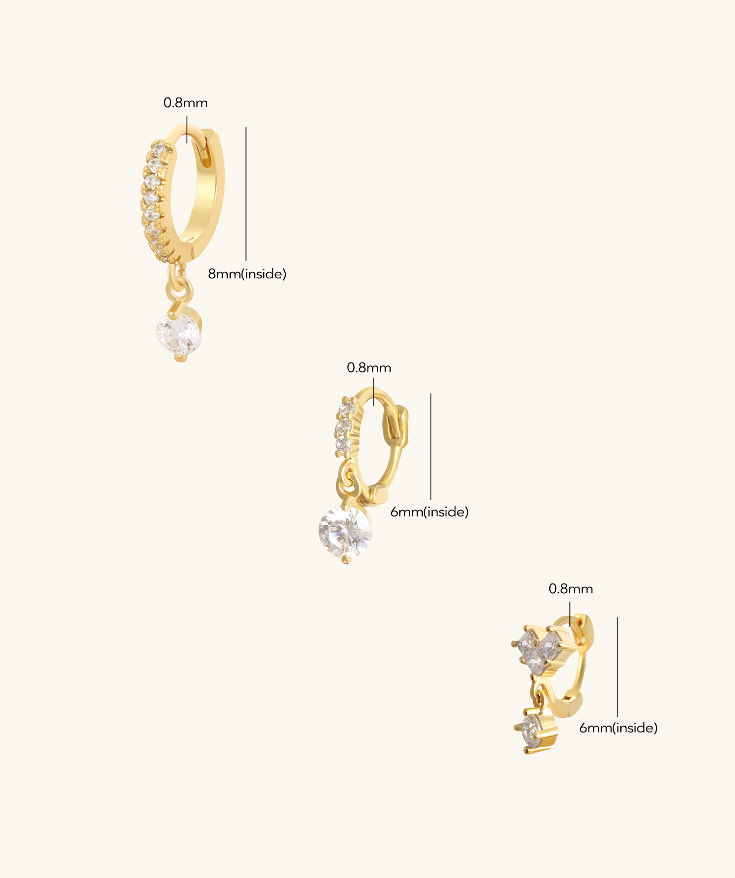 Drop Sparkle Set - OumoJewelry