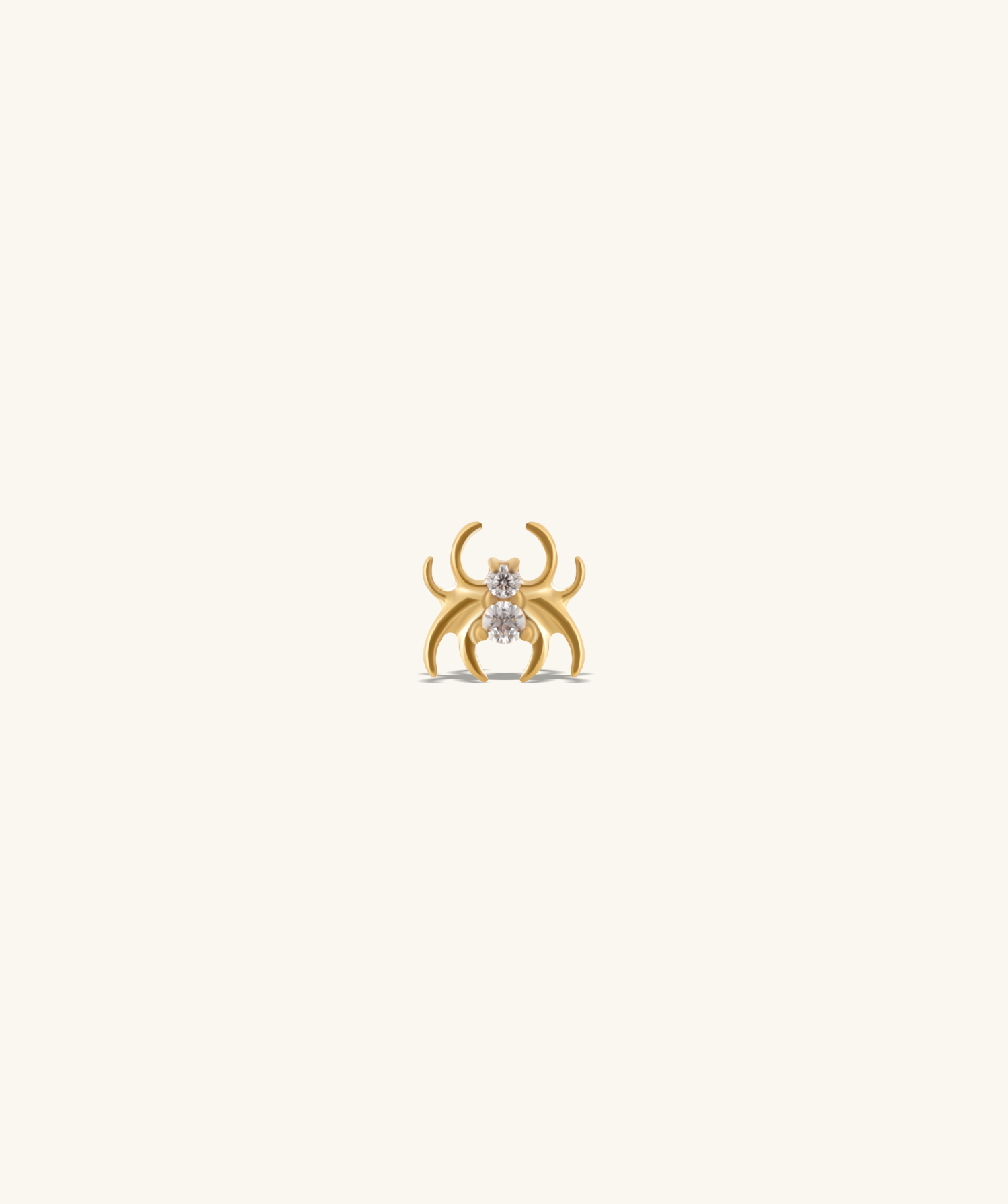 Titanium Spider Stud - OumoJewelry