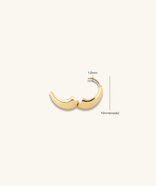 Teardrop Huggies - OumoJewelry