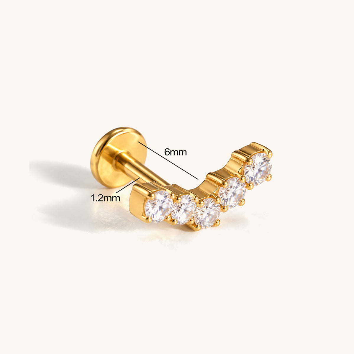 Titanium Jalia Stud - OumoJewelry