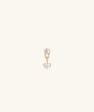Titanium Gem Flatback Drop - OumoJewelry