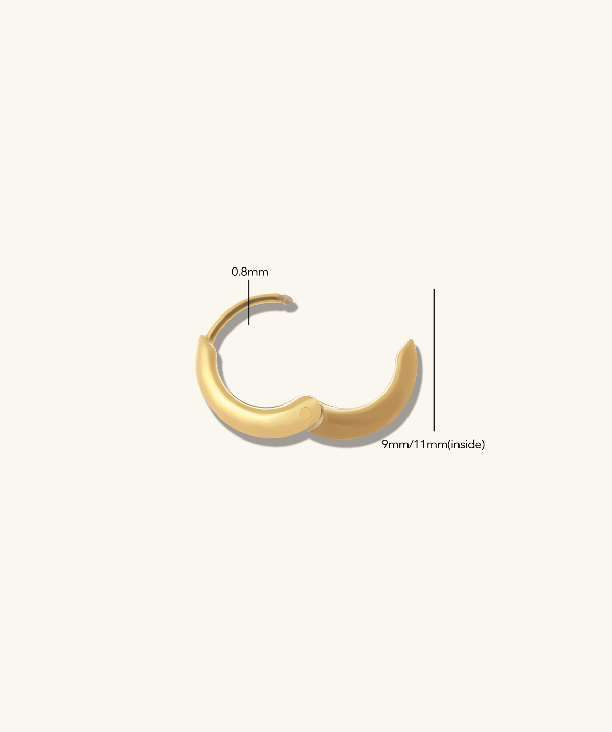 Essential Hoops - Stainless Steel - Oumo Jewelry