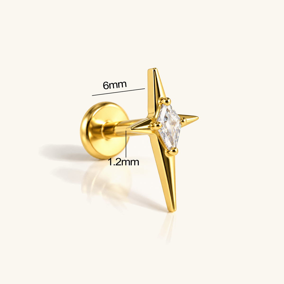 Titanium Junia Stud - OumoJewelry