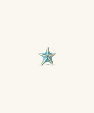 Enamel Starfish Stud - OumoJewelry
