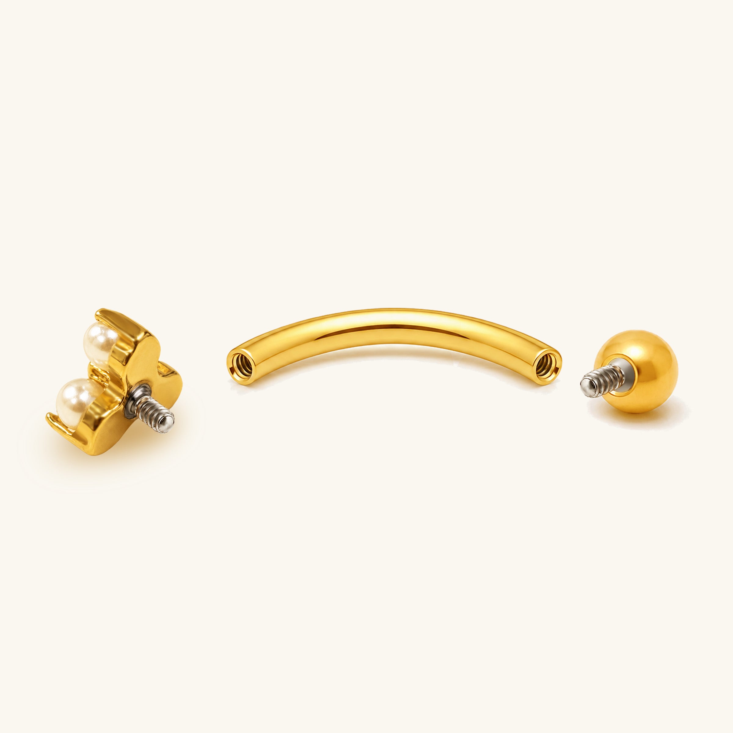 Titanium Tessa Curved Barbell