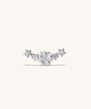 Dazzling Star Flatback Stud - Stainless Steel - Helix, Upper Lobe, Flat - Oumo Jewelry