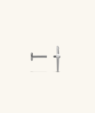 Titanium Sword Flatback Stud