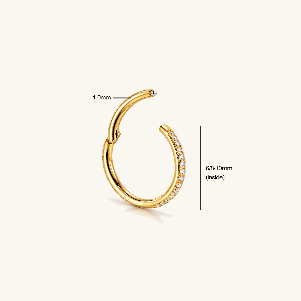 Titanium Sparkle Clicker Set - OumoJewelry