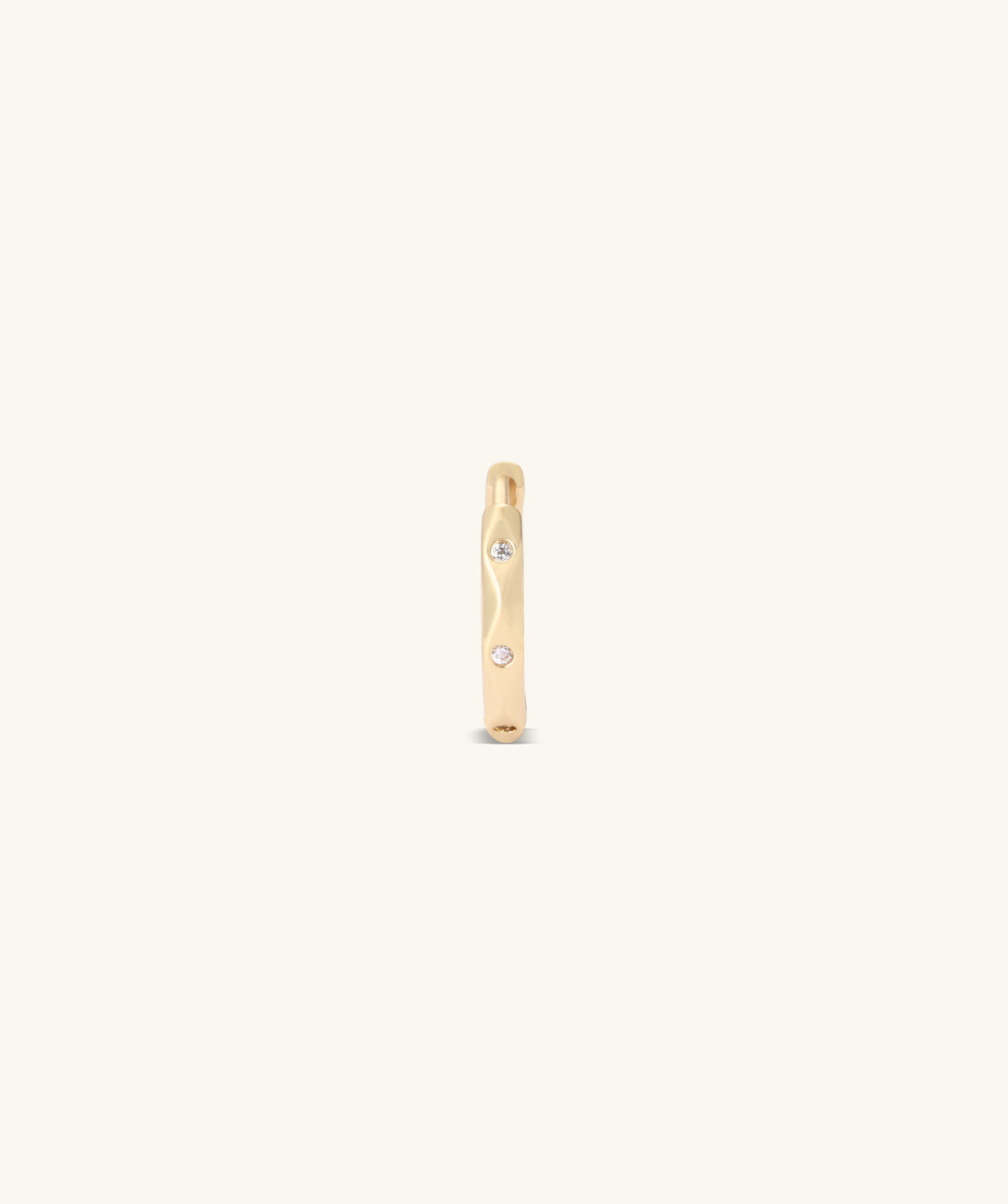 Geometric Rhombus Hoop - Brass - Lobe - Oumo Jewelry