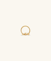 Titanium Trio Star Clicker Hoop - Titanium - Daith, Septum - Oumo Jewelry
