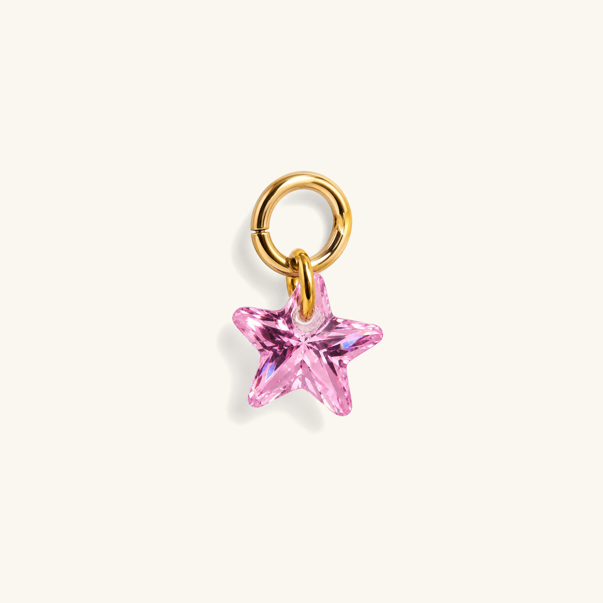 Single Star CZ Charm Drop - OumoJewelry