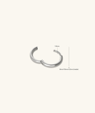 Titanium Basic Hoop - OumoJewelry