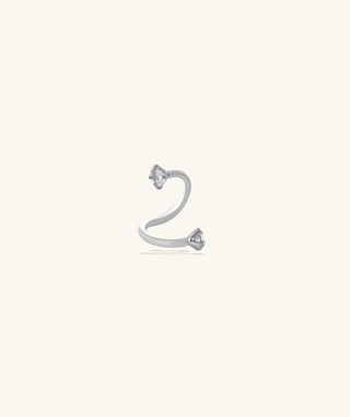 Spiral Gem Barbell - OumoJewelry