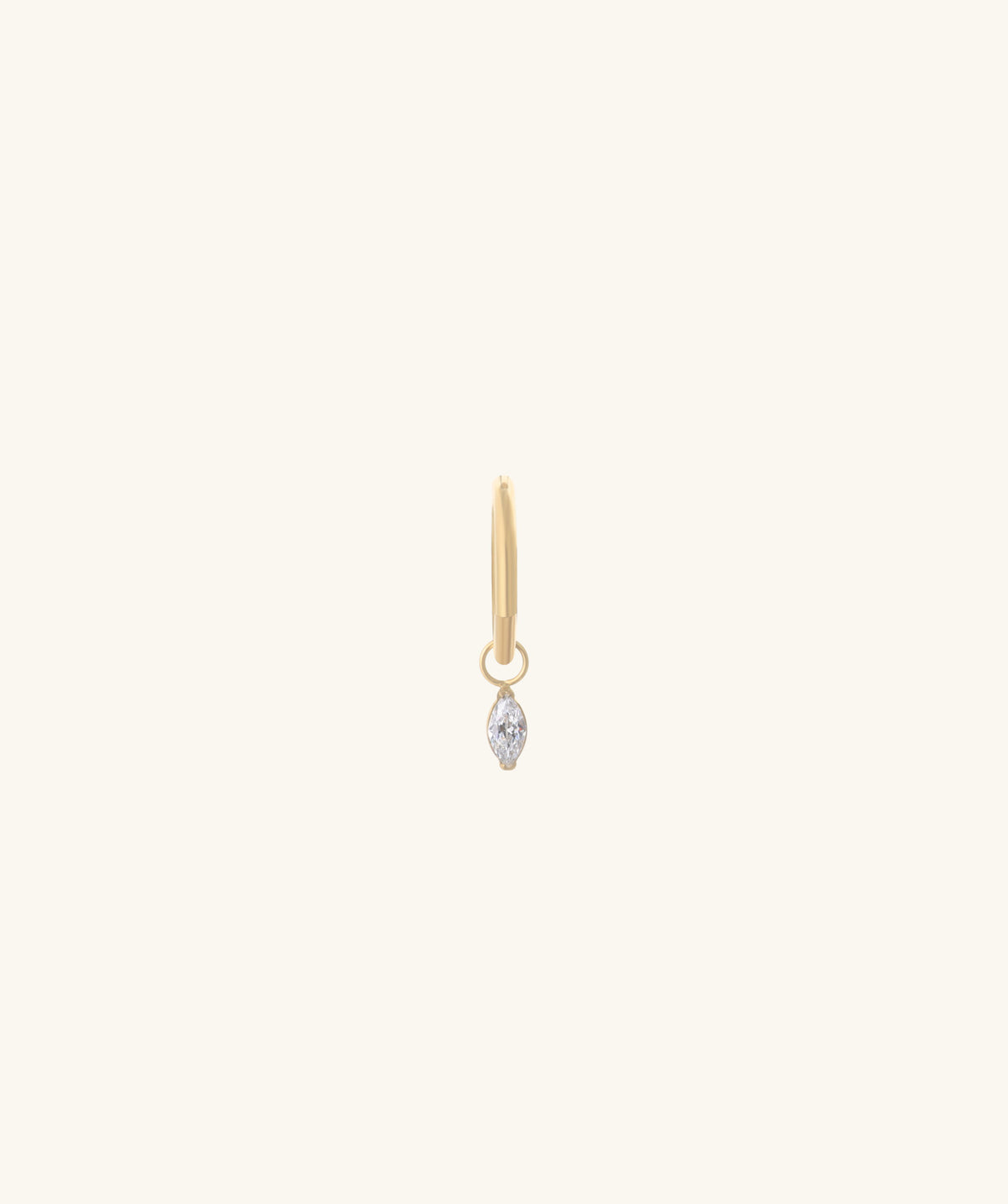 Titanium Marquise Dangle - Titanium - Lobe, Upper Lobe, Helix - Oumo Jewelry