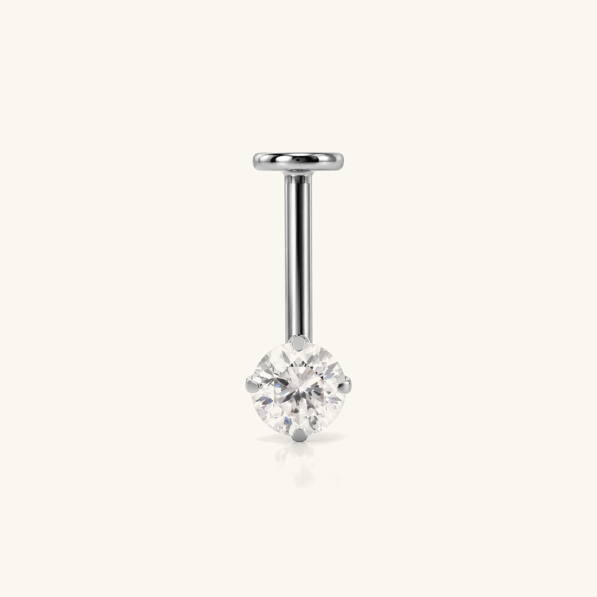 Titanium Gaia Vertical Helix Stud - OumoJewelry