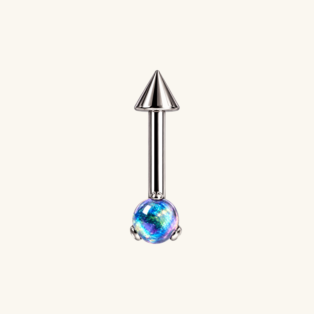 Titanium Leda Vertical Helix - OumoJewelry