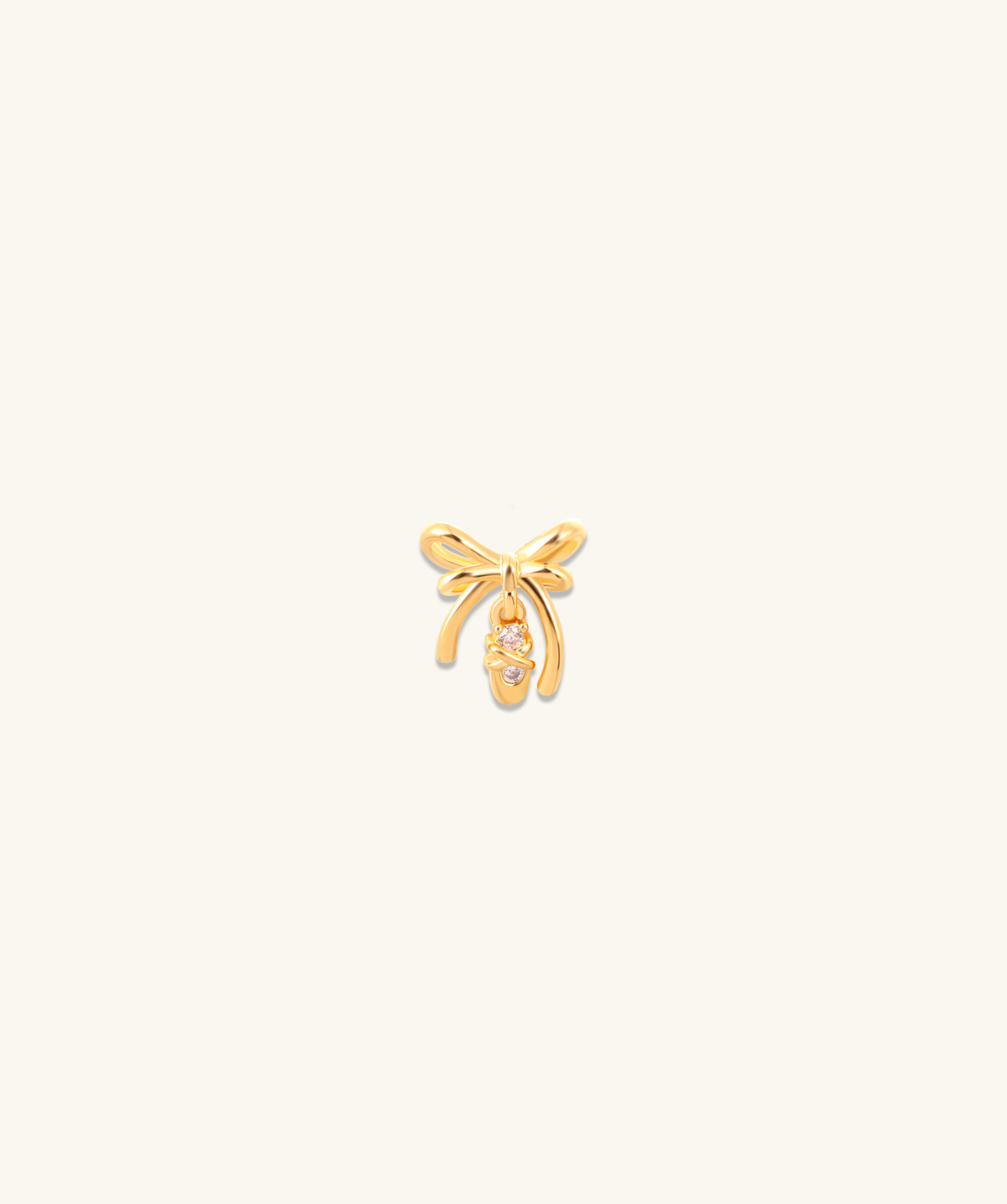 Romy Bow Stud - Stainless Steel - Upper Lobe, Helix - Oumo Jewelry