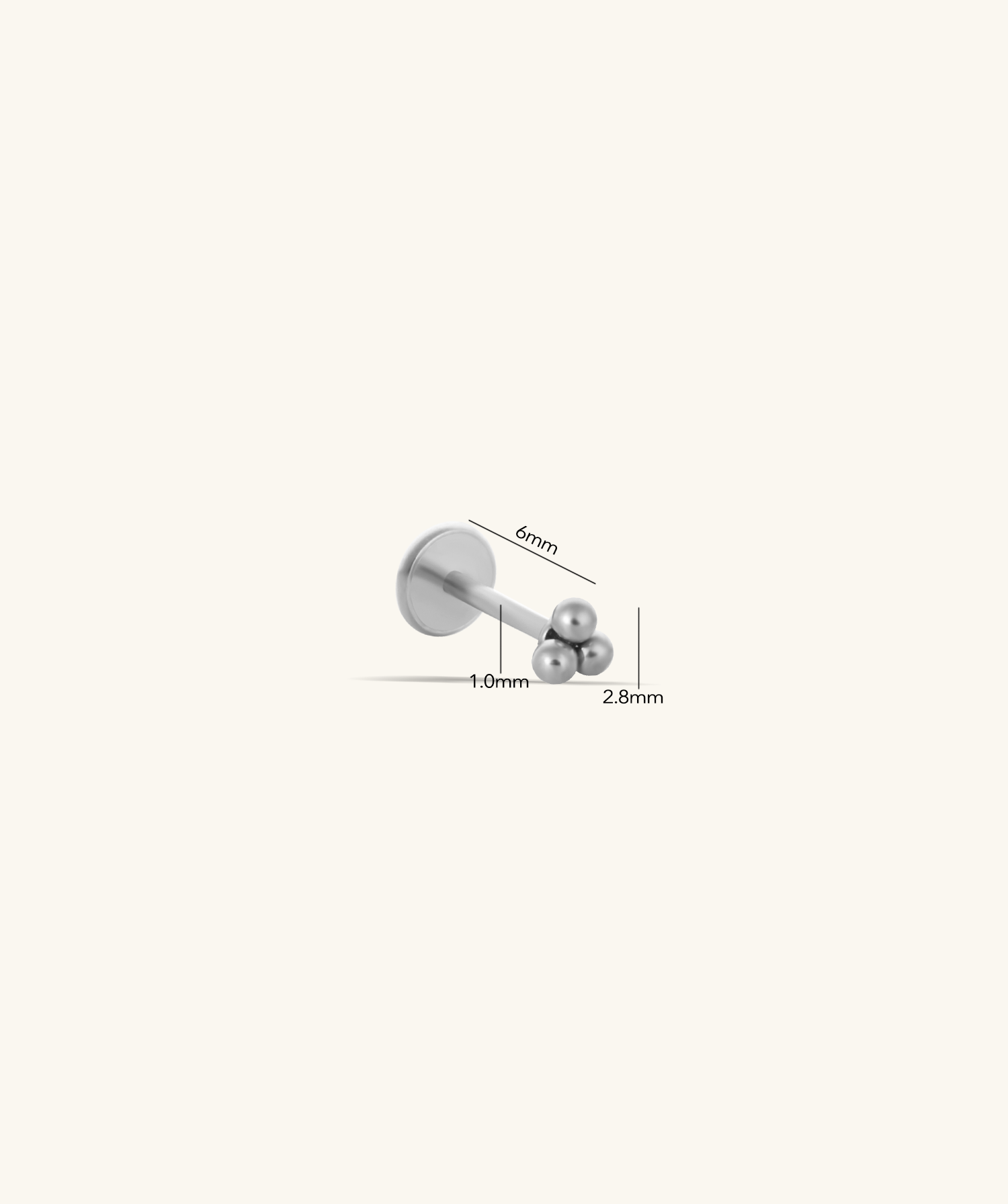 Titanium Basic Flatback Stud - OumoJewelry