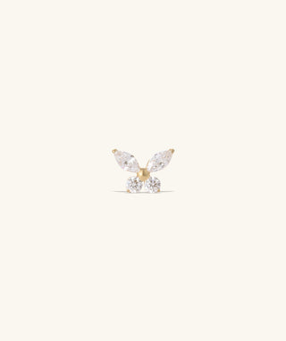 Titanium Butterfly Stud - OumoJewelry