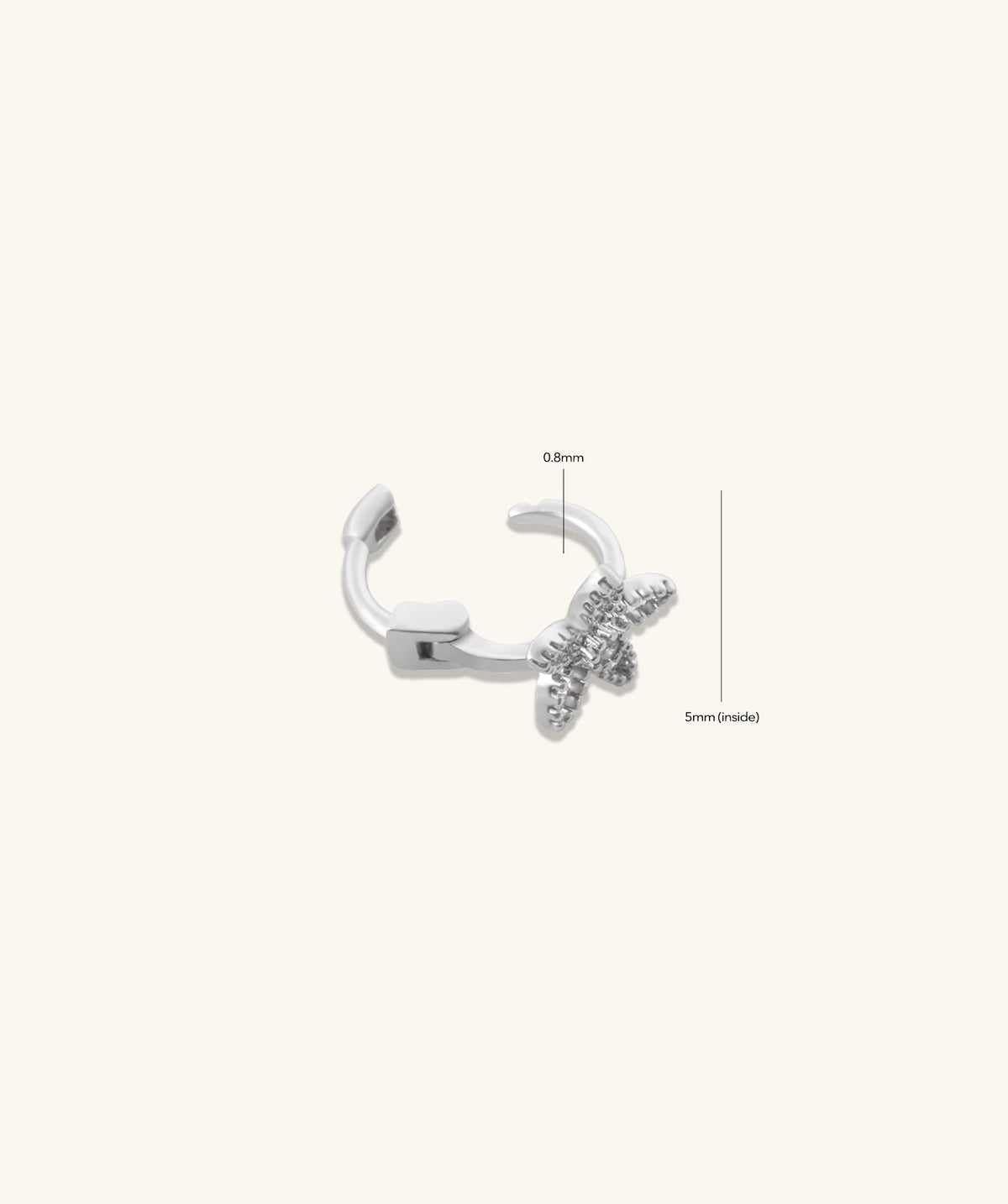 Flower Helix - Stainless Steel - Helix - Oumo Jewelry