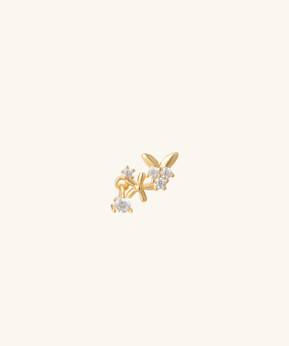 Bloom Cluster Stud - Stainless Steel - Upper Lobe, Helix, Flat - Oumo Jewelry