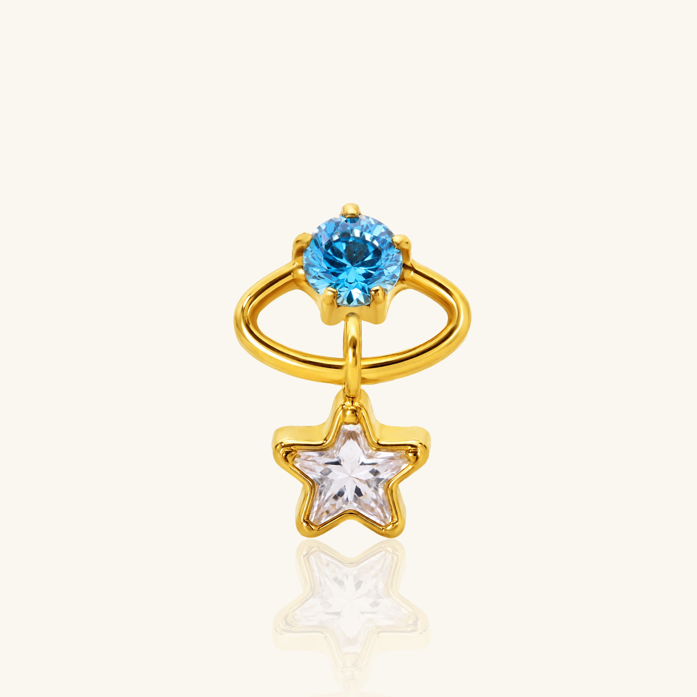 Titanium Mirel Star Stud