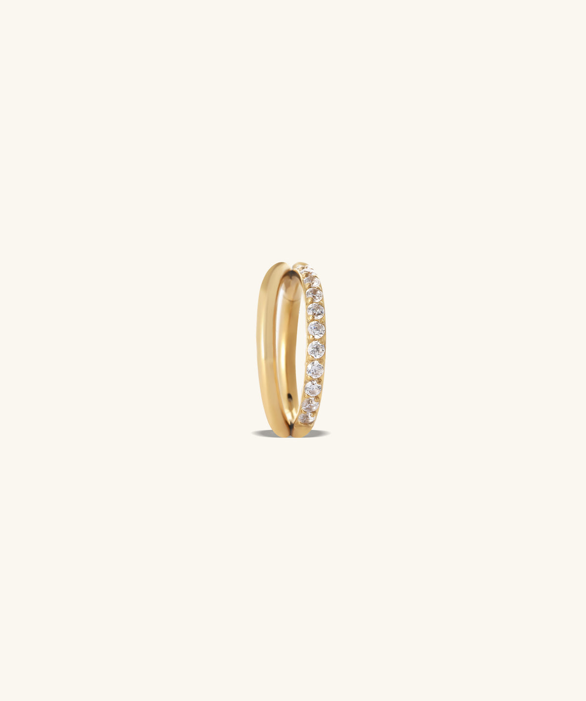 Twilight Curve Clicker Hoop - Stainless Steel - Lobe, Upper Lobe, Helix - Oumo Jewelry
