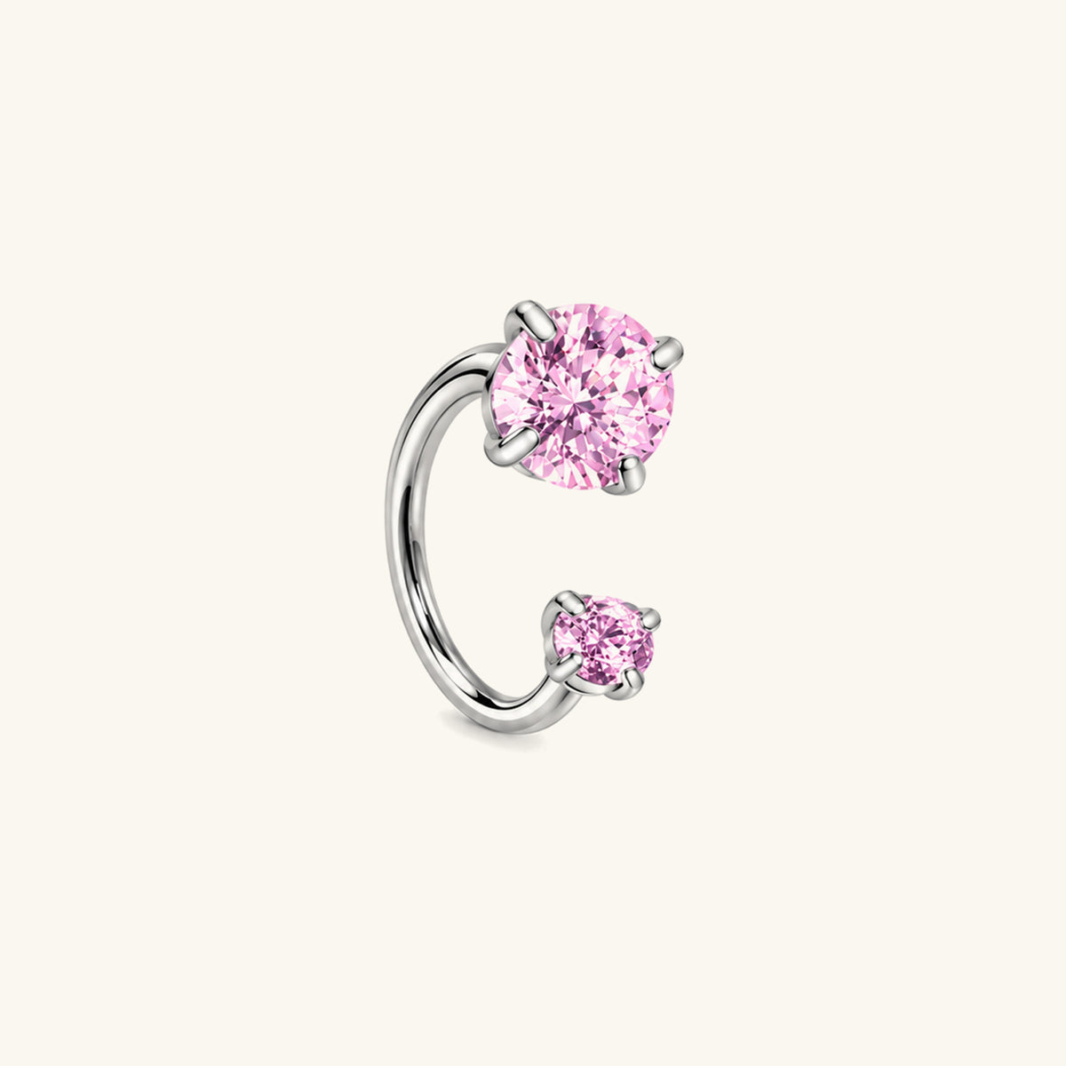 Sparkle Horseshoe Ring - OumoJewelry