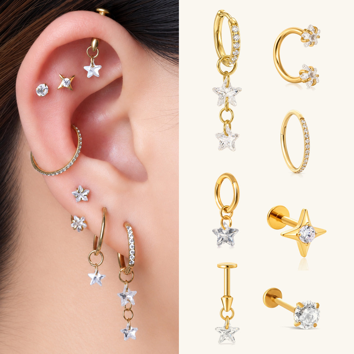 Eowyn Ear Stack Set