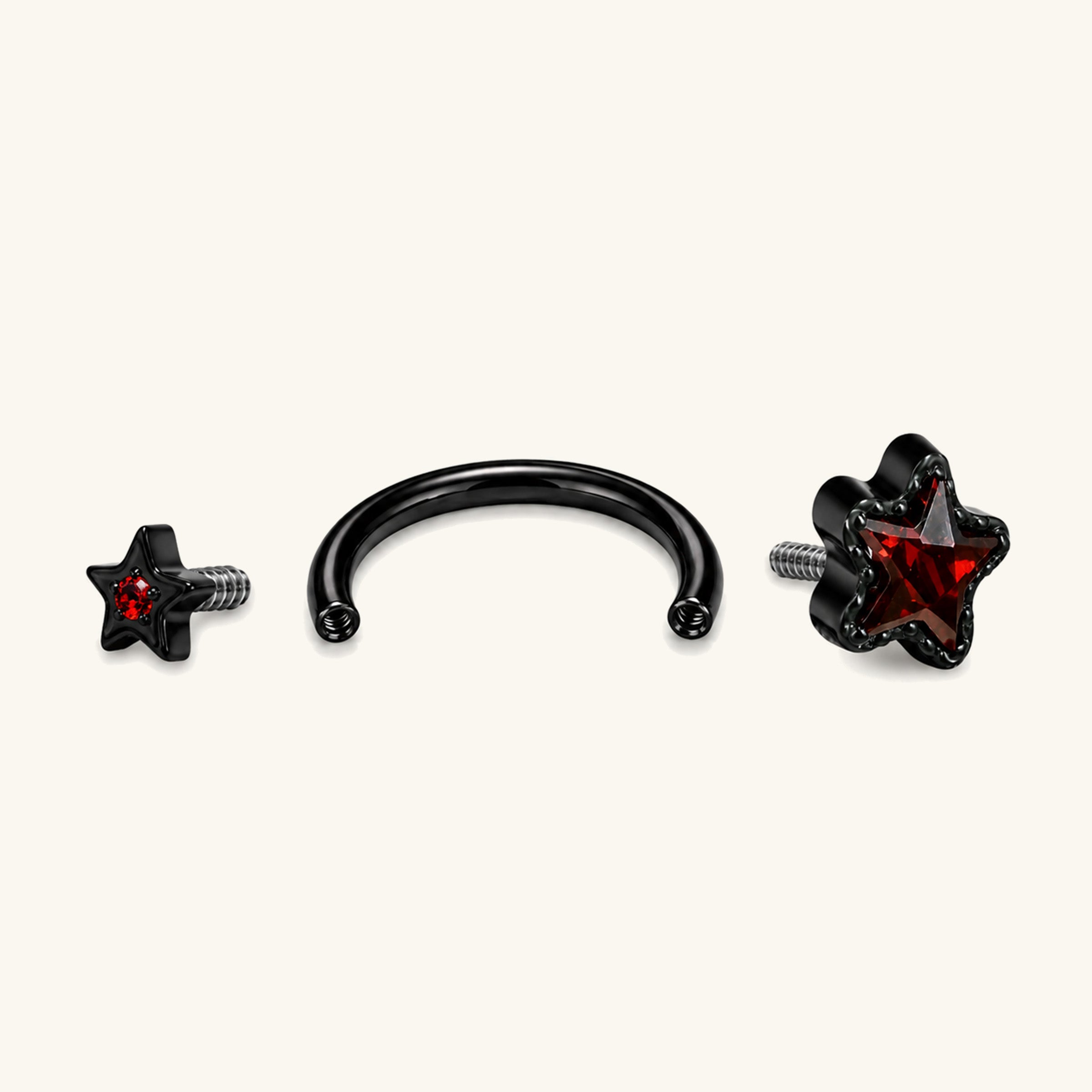 Titanium Ada Horseshoe Ring
