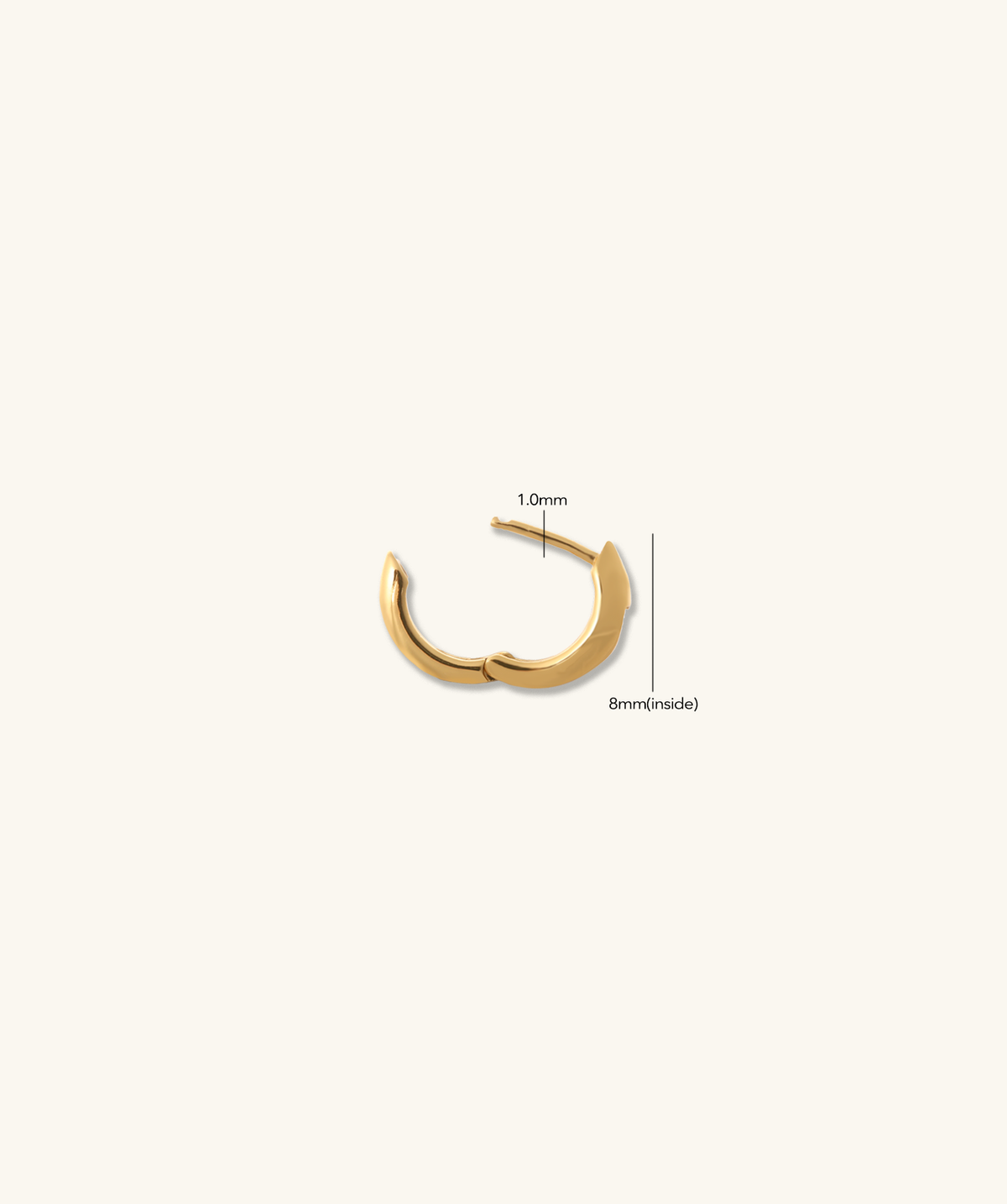 Bella Hoops - Brass - Oumo Jewelry