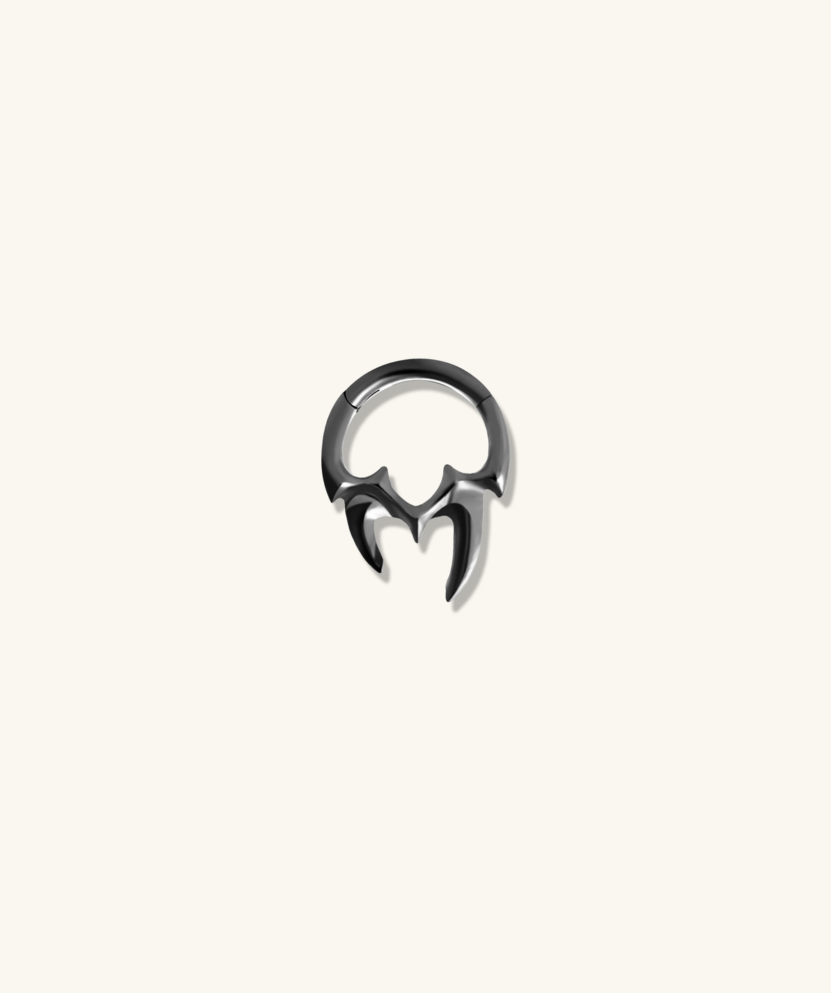 Claw Arc Clicker Hoop - Stainless Steel - Daith, Septum - Oumo Jewelry