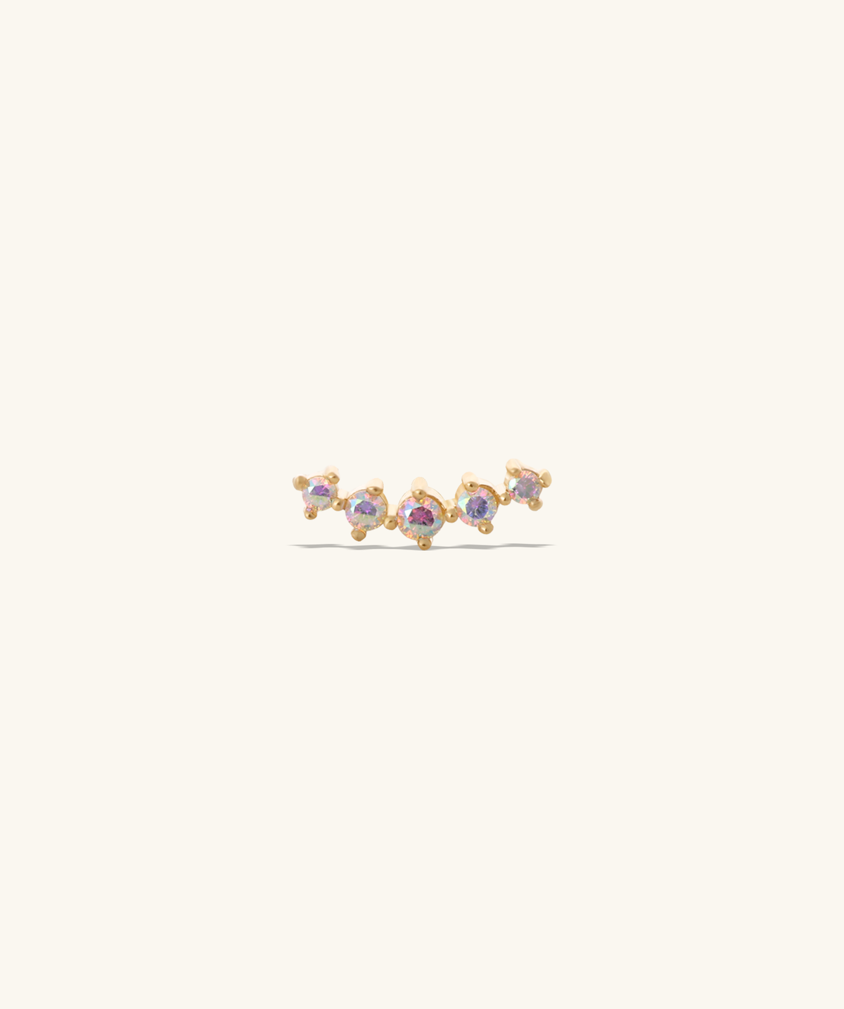 Twinkle Stud - Stainless Steel - Upper Lobe, Helix, Flat - Oumo Jewelry