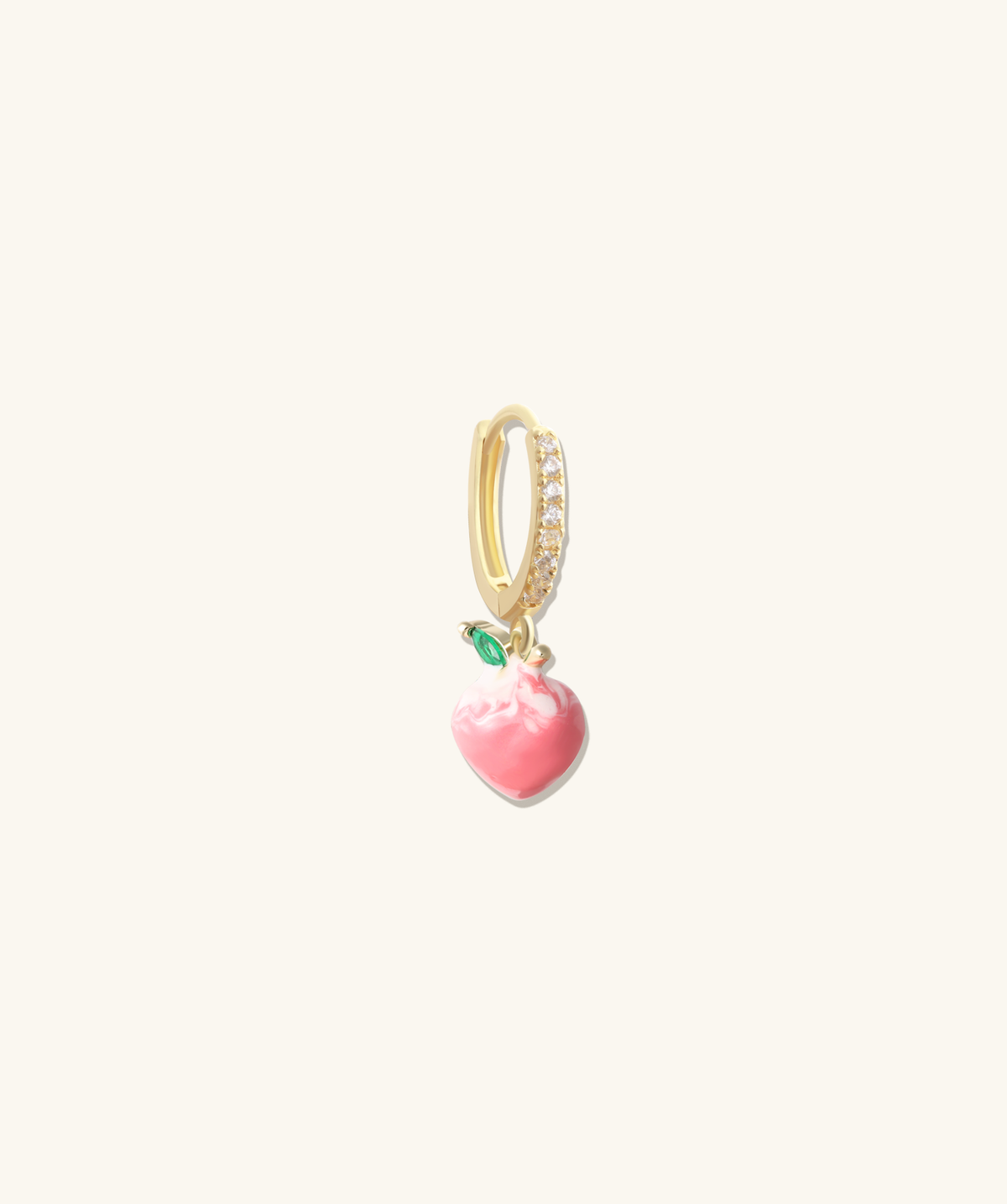 Peach Charm - Brass - Oumo Jewelry