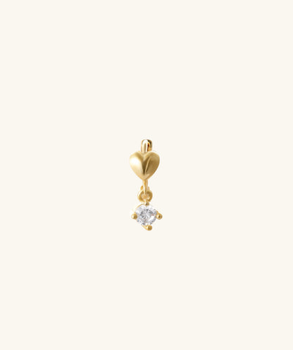 Heart Helix Hoop