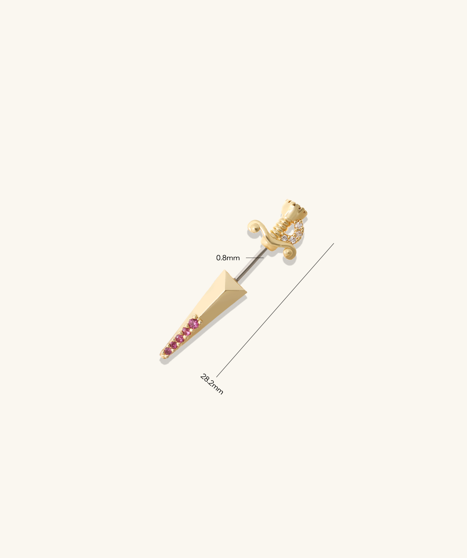 🗡️Power Sword Stud - OumoJewelry