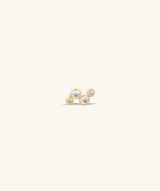 Shiny Flatback Stud - OumoJewelry