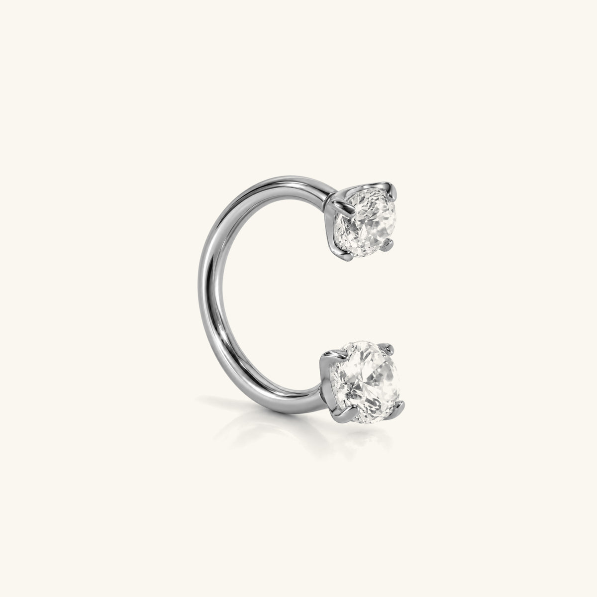 Gems Horseshoe Ring - OumoJewelry