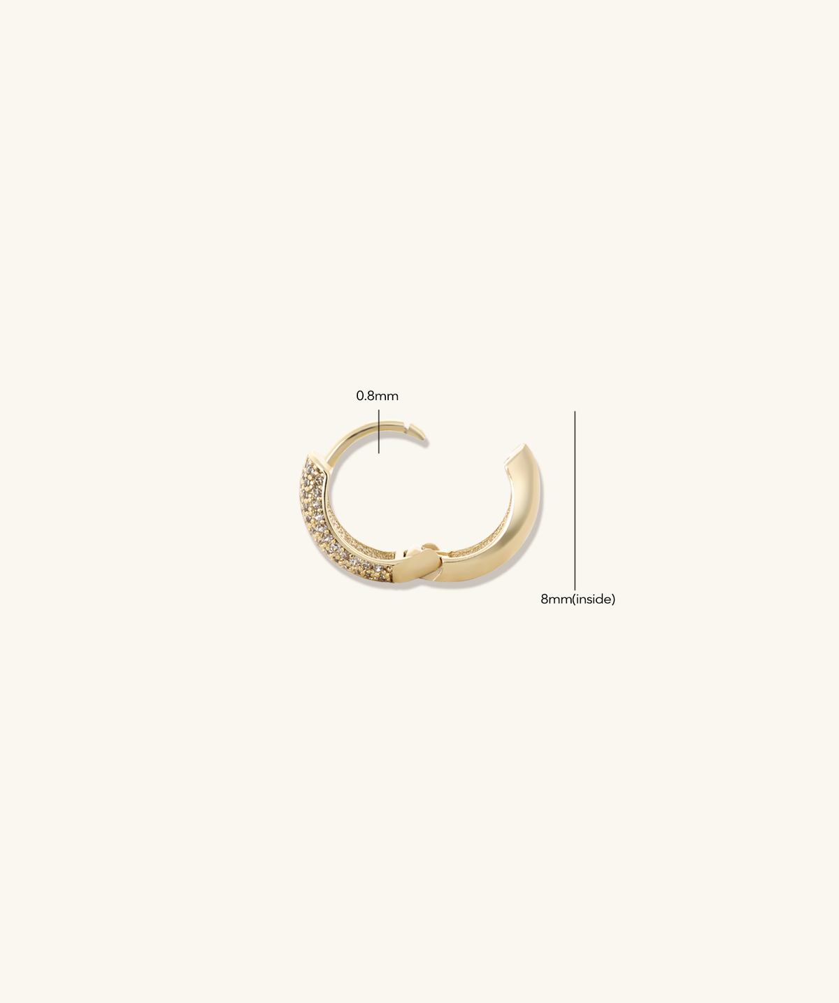 Cora Hoops - Brass - Oumo Jewelry