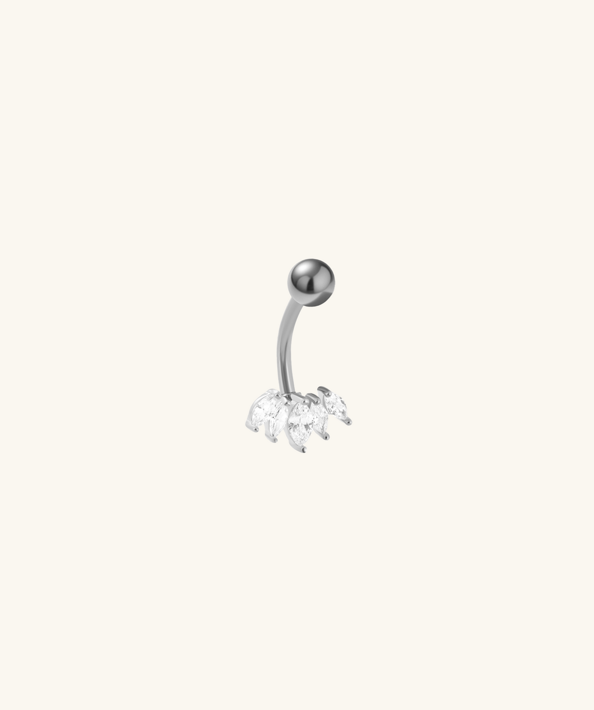 Elise Belly Ring - Stainless Steel - Navel - Oumo Jewelry