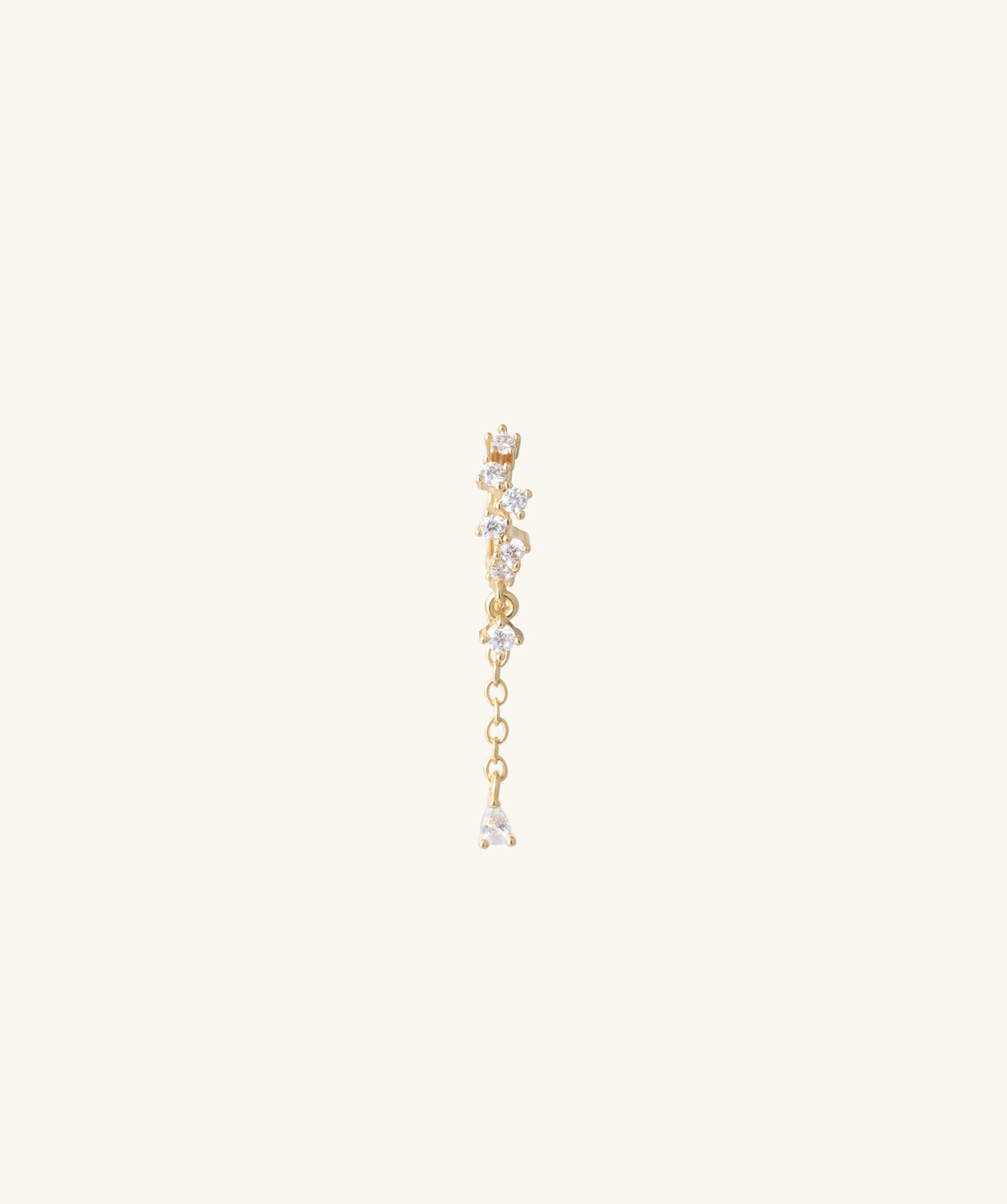 Luna Bloom Drop - Brass - Lobe, Upper Lobe - Oumo Jewelry