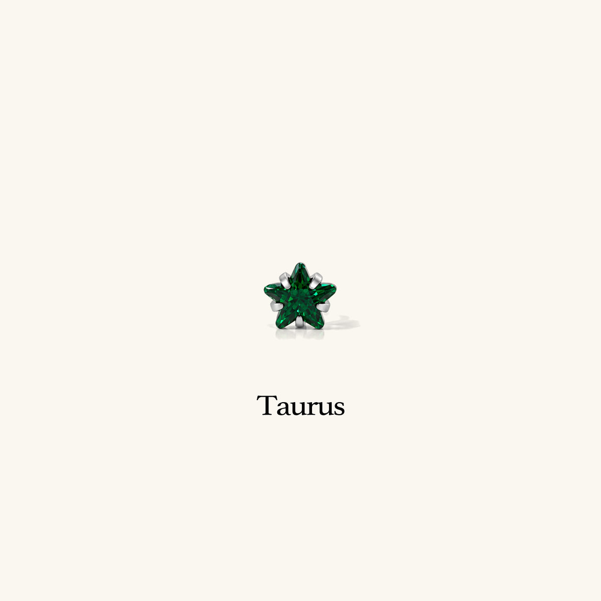 Titanium Zodiac Stars Stud