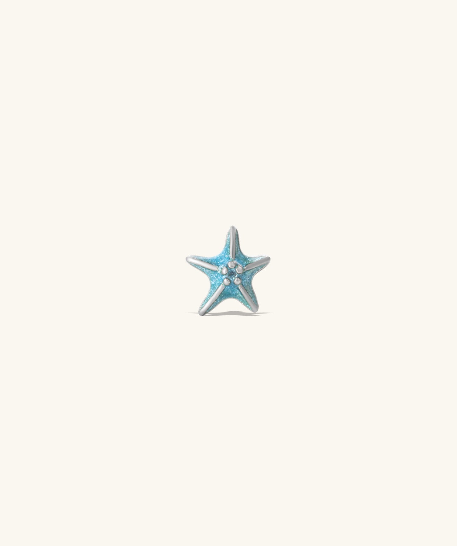 Enamel Starfish Stud