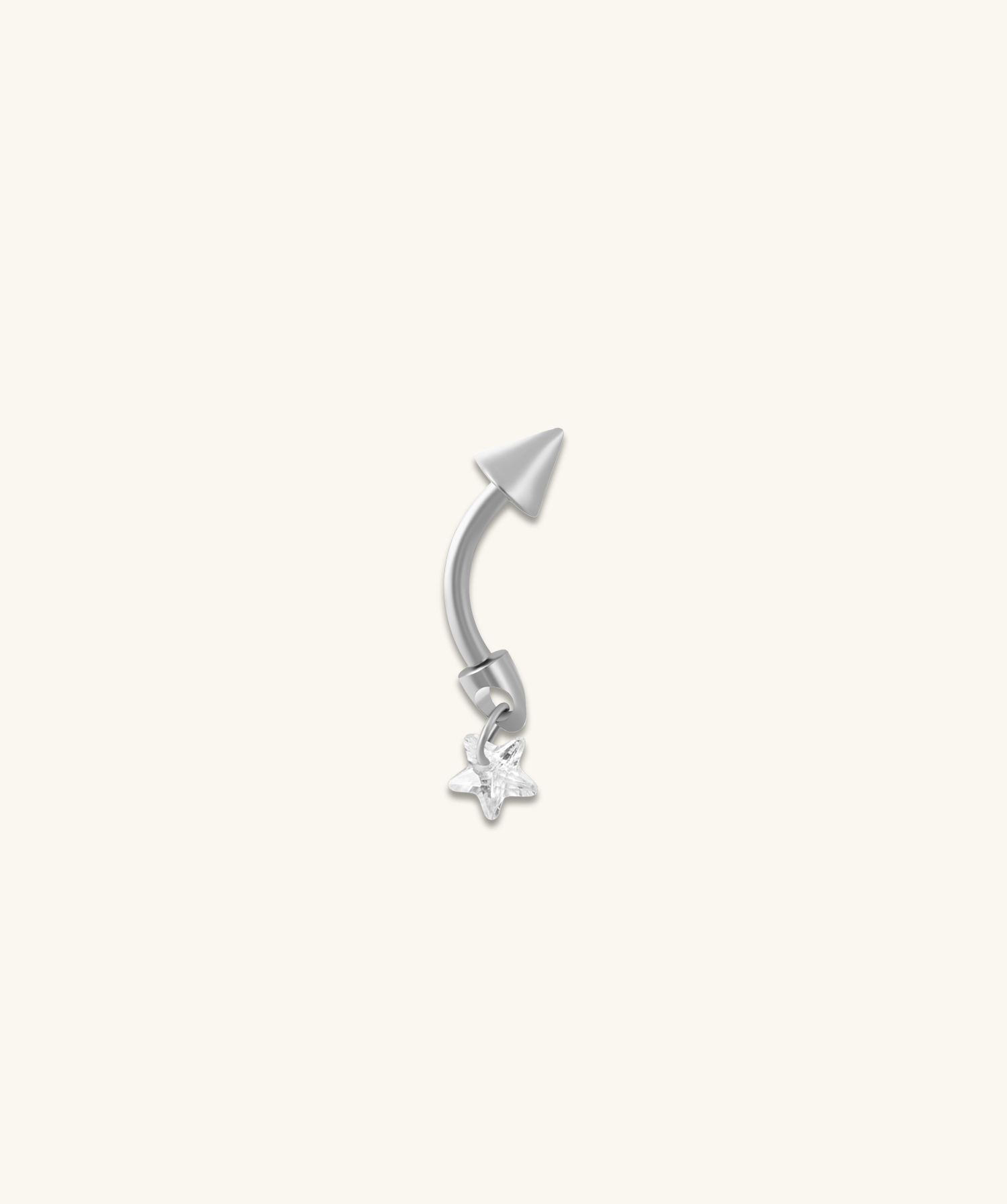 Titanium Star Drop Barbell - OumoJewelry