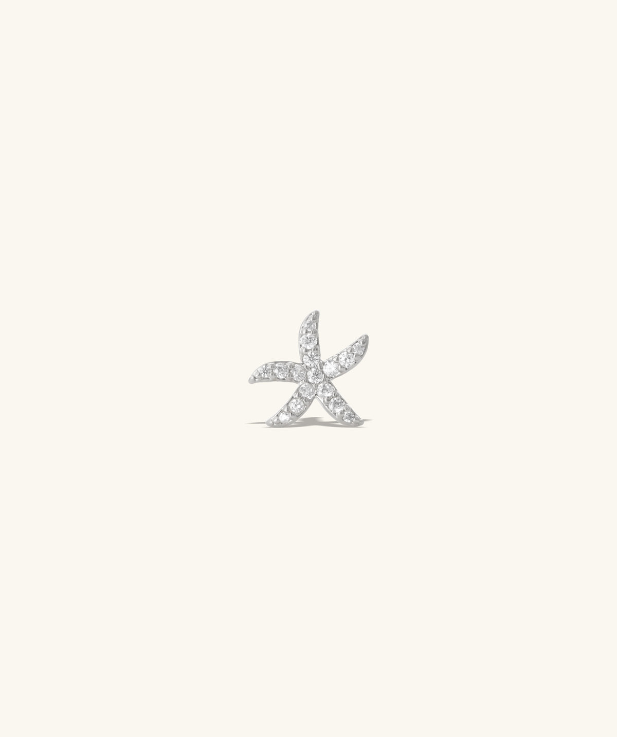 Funny Starfish Stud - Stainless Steel - Upper Lobe, Helix, Flat - Oumo Jewelry