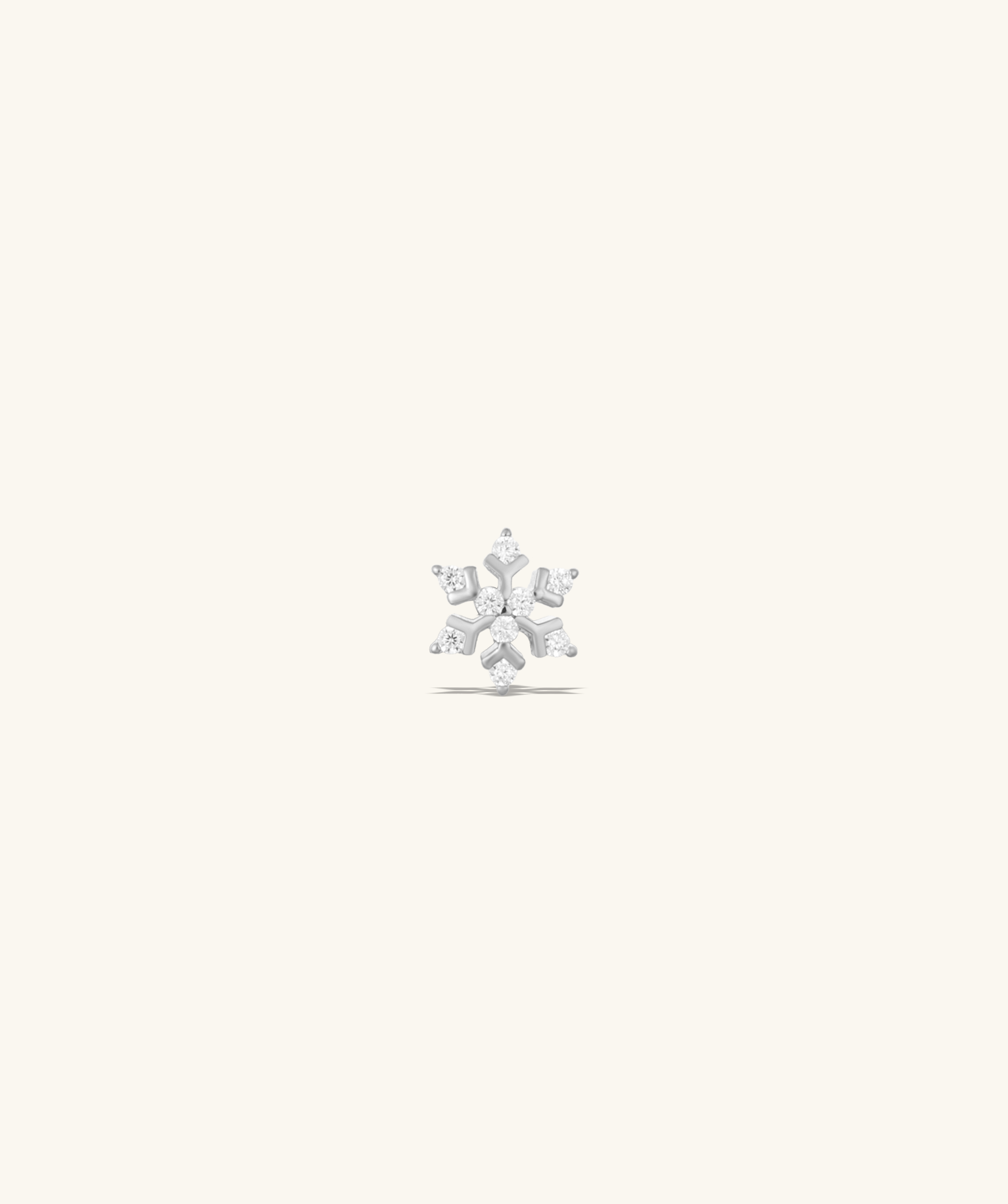 Sparkling Snowflake Stud - OumoJewelry