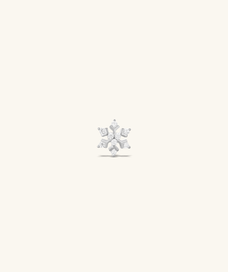 Sparkling Snowflake Stud - OumoJewelry