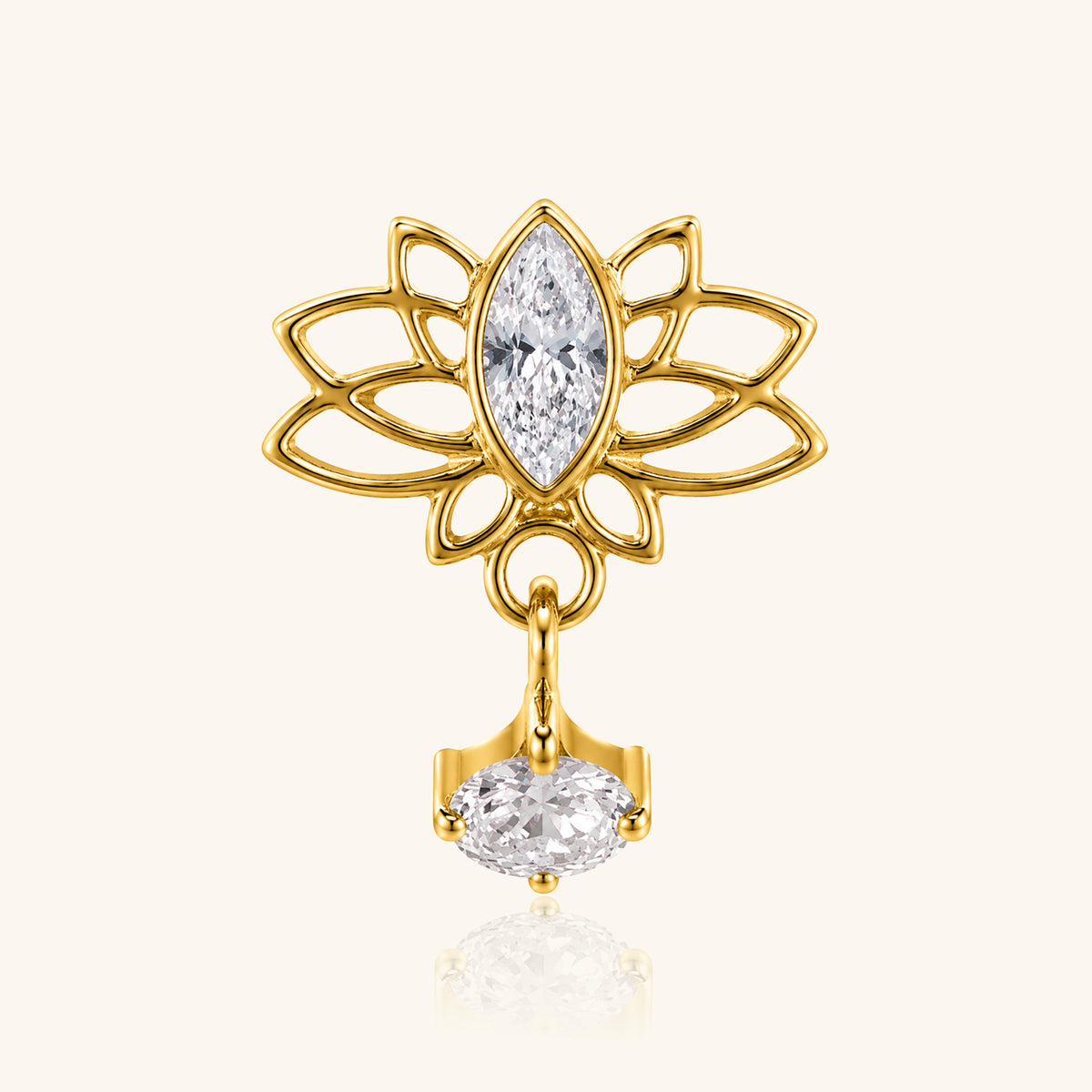 Titanium Cassia Stud