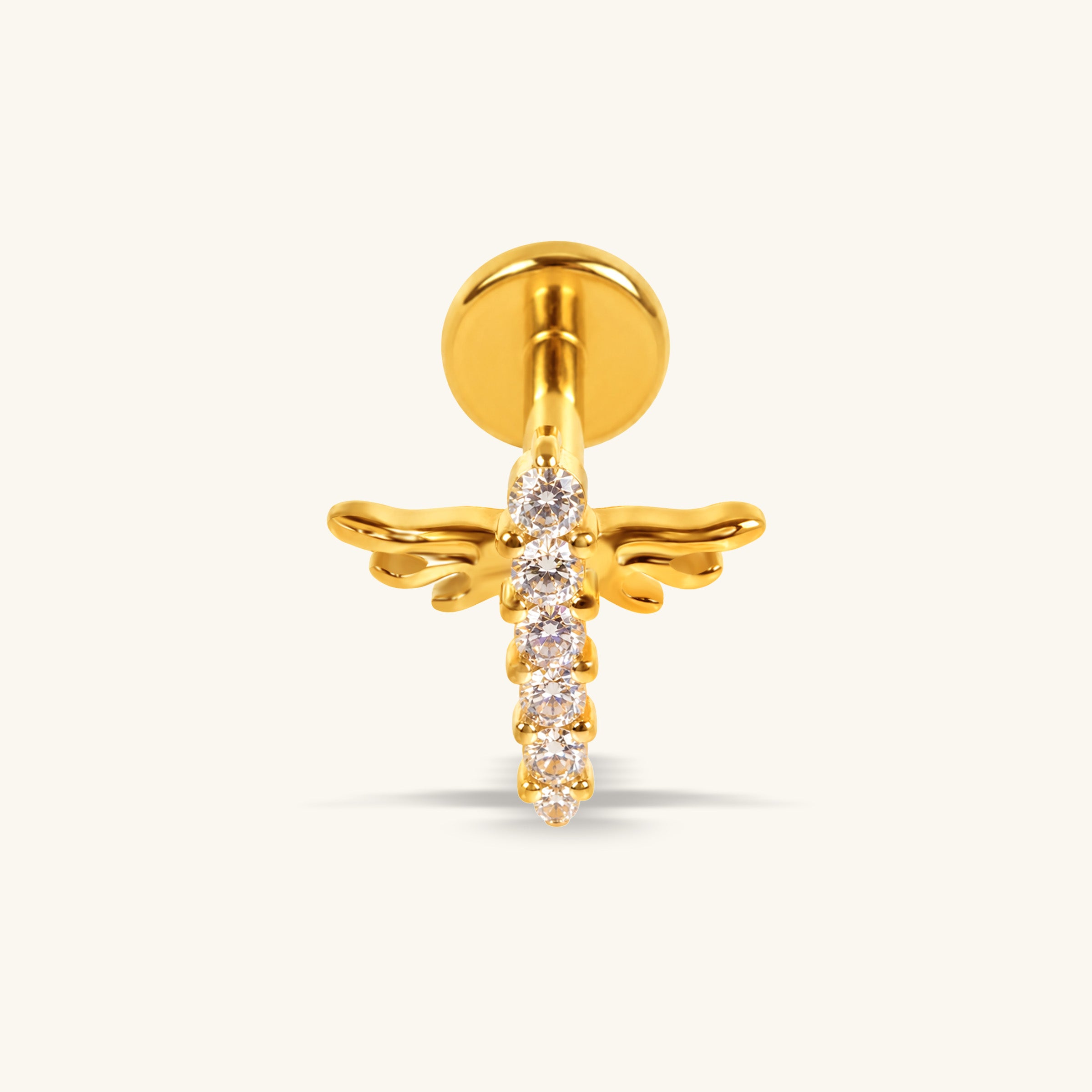Titanium Lunet Stud